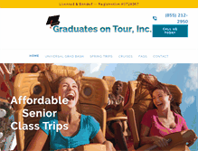 Tablet Screenshot of gradtours.com